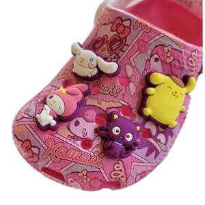 Crocs Classic Clog Hello Kitty & Friends Pink Sanrio Toddler C5 W/ Jibbitz Charm
